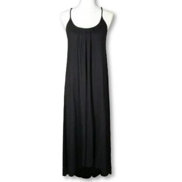 NWT Nicole Miller High Low Hem Lightweight Spaghetti Straps Maxi Dress - Picture 5 of 8